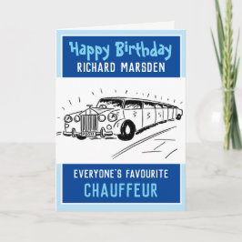 Happy Birthday Fahrer or Driver Karte