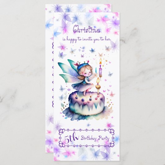 Happy Birthday Fairy 01 (Vorne/Hinten)