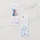 Happy Birthday Fairy 01 Bkmark Mini Visitenkarte (Vorne/Hinten)