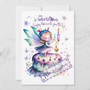 Happy Birthday Fairy 01 Einladung