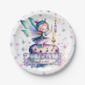 Happy Birthday Fairy 01 Pappteller (Vorderseite)