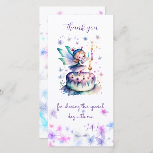 Happy Birthday Fairy 01 Save The Date (Vorne/Hinten)