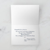 Happy Birthday Familie Freunde Moderne personalisi Karte (Innenseite)