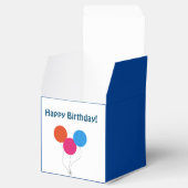 Happy Birthday farbenfrohe Balloons Cartoon Geschenkschachtel (Geöffnet)