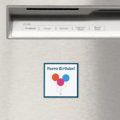 Happy Birthday farbenfrohe Balloons Cartoon Magnet (In Situ (Geschirrspüler))