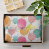 Happy Birthday farbenfrohe Balloons Tissue Seidenpapier (Geschenk)