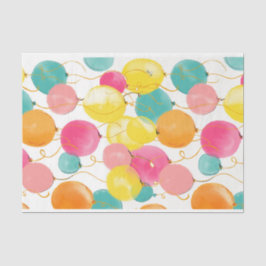 Happy Birthday farbenfrohe Balloons Tissue Seidenpapier