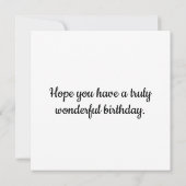 Happy Birthday | Farbenfrohe blühende Lily-Blume (Rückseite)