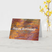 Happy Birthday farbenfrohe Glitzer Mixed Media Karte (Gelbe Blume)
