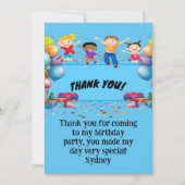 Happy Birthday farbenfrohe Wohnung Danke Karte (Vorderseite)