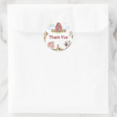 Happy Birthday Farm Animal Runder Aufkleber (Tasche)