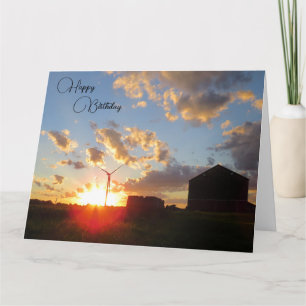 Happy Birthday - Farm Scene - Geburtstagskarte Karte
