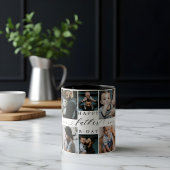 Happy Birthday Father Photo Collage Gift Keepsake Zweifarbige Tasse