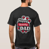 Happy Birthday Father's day T-Shirt (Rückseite)