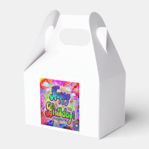 Happy Birthday Favor Box Vista Express Geschenkschachtel