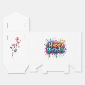 Happy Birthday Favor Boxes Geschenkschachtel (Ungefaltet)