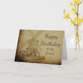 Happy Birthday Favorite Dutch Person Friend Karte (Gelbe Blume)