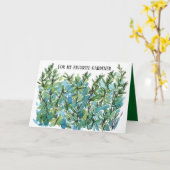 Happy Birthday Favorite Gardener Rosemary Karte (Gelbe Blume)