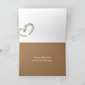 Happy Birthday Favorite Typ Cowboy Horseshoes Karte (Innenseite)
