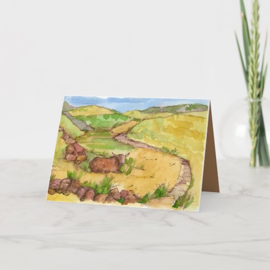 Happy Birthday Favorite Typ Cowboy Horseshoes Karte (Vorderseite)