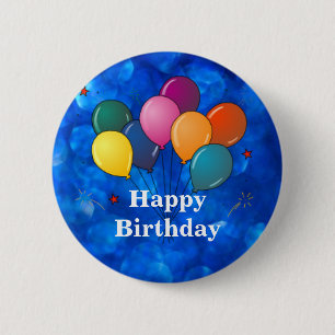"Happy Birthday", Feierlichkeiten Ballons Button