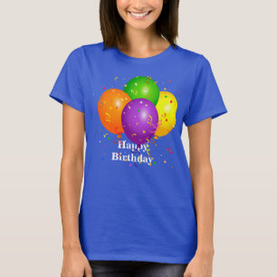 "Happy Birthday", Feierlichkeiten Ballons T-Shirt