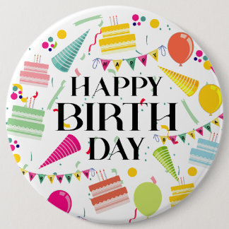 Happy Birthday-Feiern Button