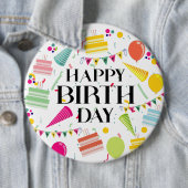 Happy Birthday-Feiern Button (Beispiel)