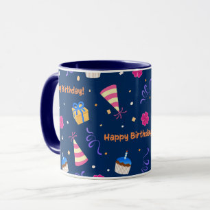 Happy Birthday feiern Design Tasse