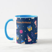 Happy Birthday feiern Design-Tasse Tasse (Links)