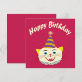 Happy Birthday Feiertagskarte (Vorne/Hinten)
