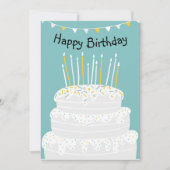Happy Birthday Feiertagskarte (Vorderseite)