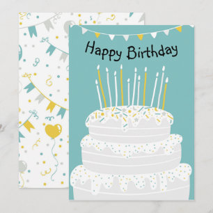 Happy Birthday Feiertagskarte