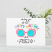 Happy Birthday Feiertagskarte (Stehend Vorderseite)