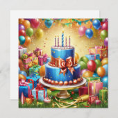 Happy Birthday Feiertagskarte (Vorne/Hinten)