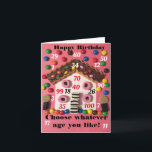 Happy Birthday Feiertagskarte<br><div class="desc">Birthday card for any age. Select the age you want to be! 😀</div>