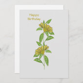 Happy Birthday Feiertagskarte (Vorne/Hinten)