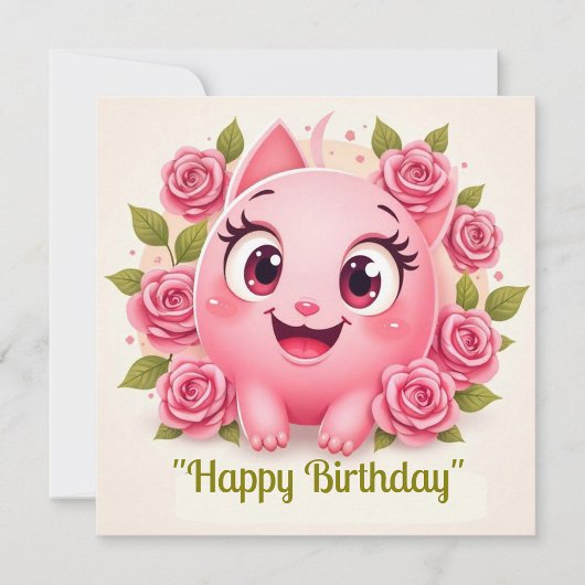 Happy Birthday Feiertagskarte