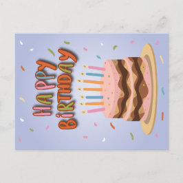 Happy Birthday Feiertagspostkarte