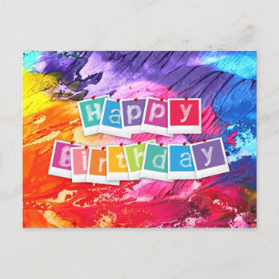 Happy Birthday Feiertagspostkarte