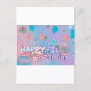 Happy Birthday Feiertagspostkarte