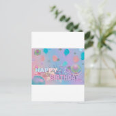 Happy Birthday Feiertagspostkarte (Stehend Vorderseite)