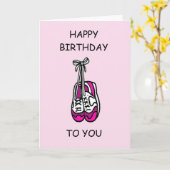 Happy Birthday Female Runner Karte (Gelbe Blume)