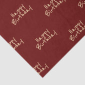 Happy Birthday Feminine Minimine Moderne Typografi Seidenpapier (Detail)