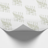 Happy Birthday Fern Wrapping Paper Geschenkpapier (Ecke)