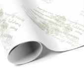 Happy Birthday Fern Wrapping Paper Geschenkpapier (Rolleneckpunkt)