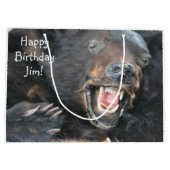 Happy Birthday Ferocious Bär Große Geschenktüte (Rückseite)