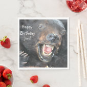 Happy Birthday Ferocious Bär Serviette (Beispiel)