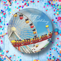 Happy Birthday Ferris Wheel Roller Untersetzer Fot