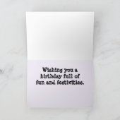 Happy Birthday Festive Colorful Glitzer Confetti Karte (Innenseite)